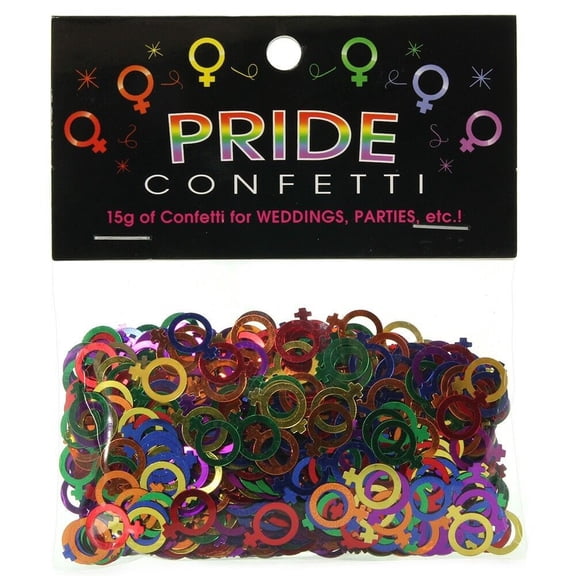 Lesbian Female Symbol Rainbow Color Party Confetti Metallic LGBT Gay Pride Party
