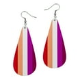 thumbnail image 1 of Lesbian Flag Earrings for Women - Lesbian Earrings - Lesbian Jewelry - Wooden Pride Flag Jewelry - Pride Jewelry (Lesbian - Teardrop), 1 of 6