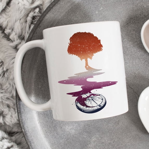 Lesbian Pride Coffee Mug, Lesbian F11lag Gift, L1GBT Mug, Gay Pride Month Festival Sapphic Subtle Discreet Subtle Lesbian Tree of L1ife