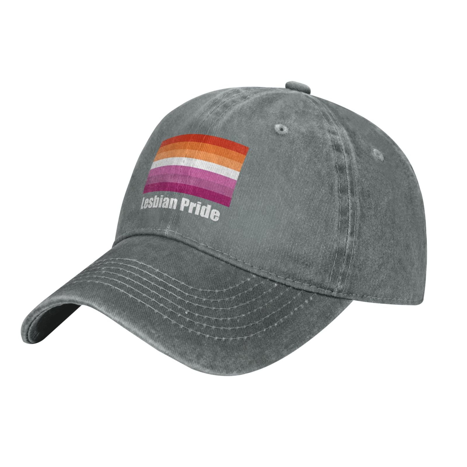 Lesbian Pride Flag Cowboy Hat Baseball Cap Washed Cotton Adjustable ...