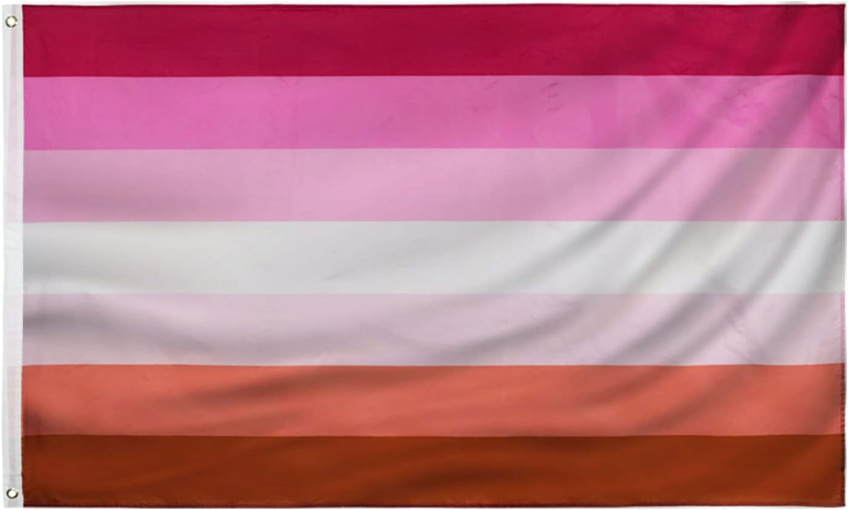 Lesbian Pride Flag Les Flag 4.85x8 FT Polyester flag outdoor indoor ...