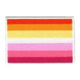 thumbnail image 1 of Lesbian Pride Flag Patch LGBTQ+ Embroidered Iron On, 1 of 2