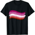 thumbnail image 1 of Lesbian Pride Flag Pro LGBTQ Butch Femme Cool LGBT Ally Gift T-Shirt, 1 of 4