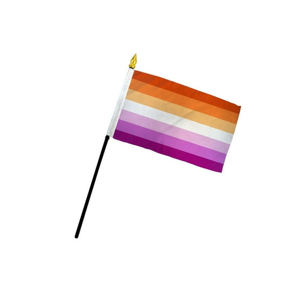 Lesbian (Sunset) 4x6in Stick Flag