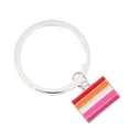thumbnail image 1 of Lesbian Sunset Flag Split Ring Key Chains, 1 of 1