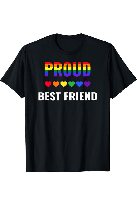 Lesbian T-ShirtProud Best Friend Gay Pride Month LGBT Ally Family