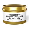 thumbnail image 1 of Lesbians Moving in Together Best Friend Gay Couple Tin Candle Gifts Decor, 1 of 5
