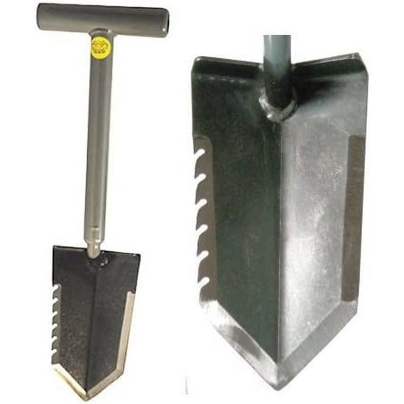 Lesche 1V_WWMFG-TH18-SER-L Mini Sampson 18" T-Handle Shovel with Serrated Blade