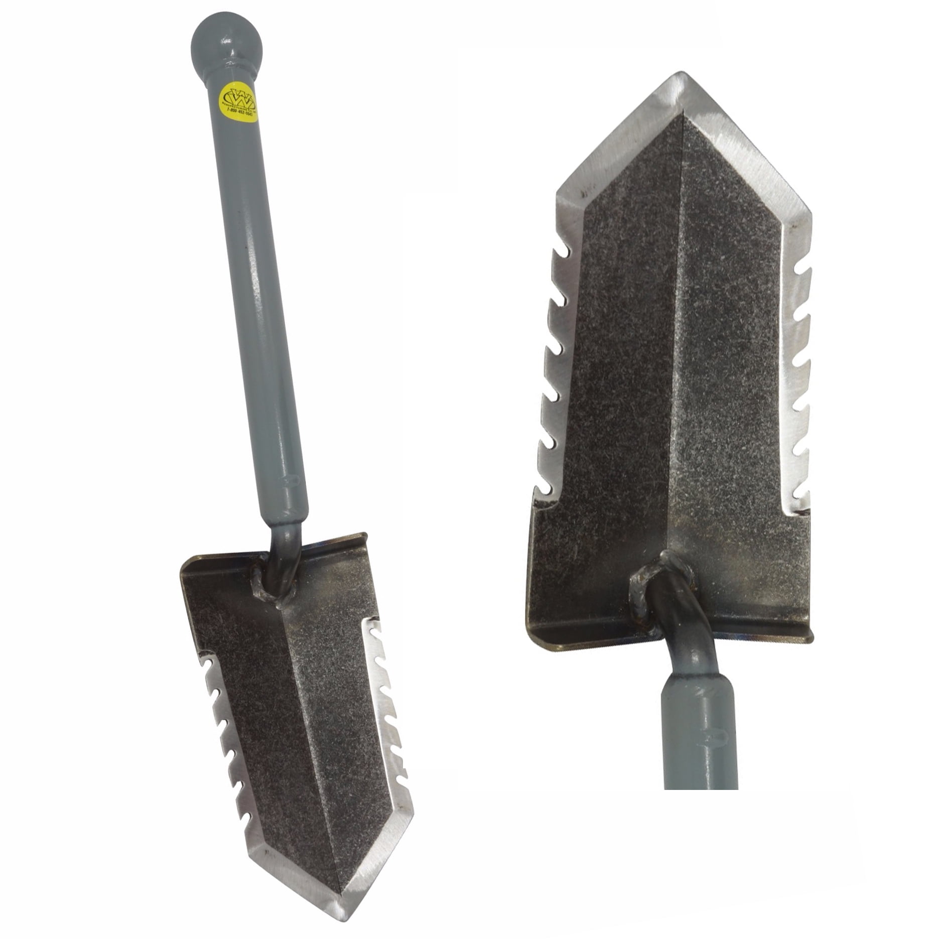Lesche Mini Sampson 18" Ball Handle Metal Detector Shovel Double Serrated Edge
