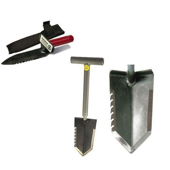 Lesche Sampson 18" Serrated T-Handle Shovel & Digging Tool Left Serrated