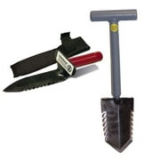 Lesche Sampson 18 T-Handle Double Serrated Shovel & Digging Tool Left Serrated