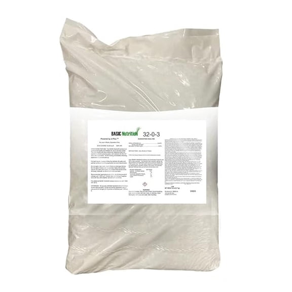 Lesco Basic Nutrition Fertilizer Stabilized Nitrogen 32-0-3 25% U-Plus 50 lb.