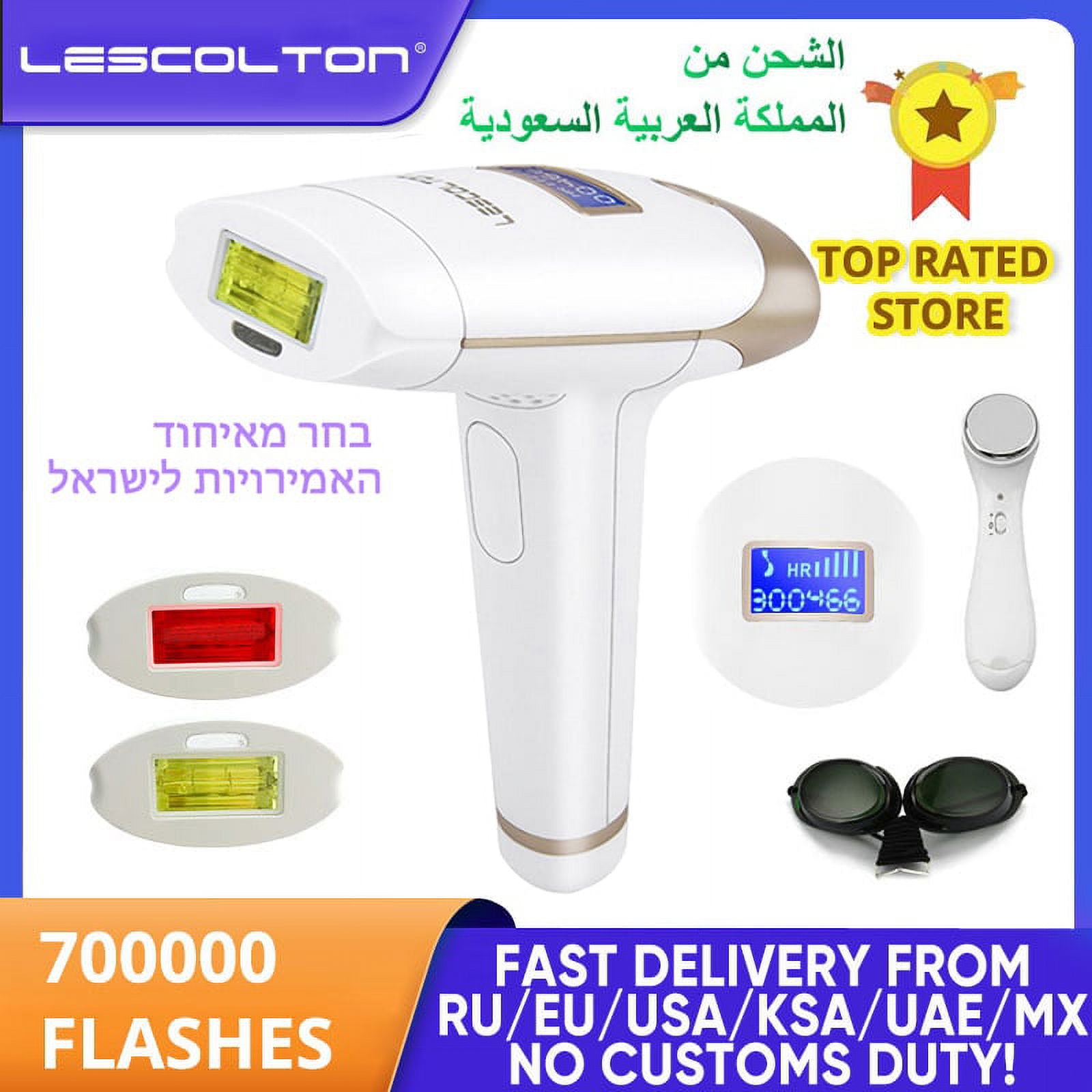 Epilatore Laser per depilazione Lescolton IPL epilatore permanente per  capelli donna uomo fotoepilazione domestica depilatore facciale