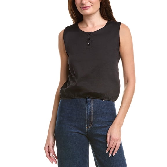 Leset womens Yoko Blouson Top, xs, Black