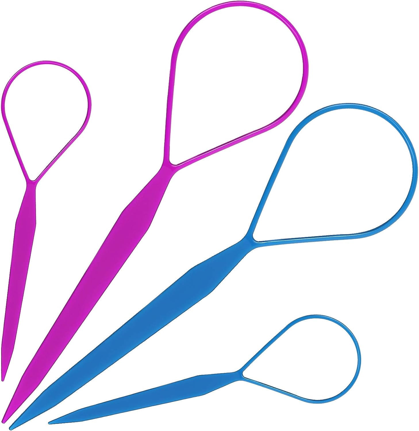 Leshare 2 Pairs Topsy Hair Tail Tools, Hair Braid Accessories Ponytail ...
