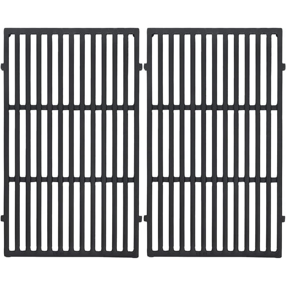 Leship 19.5 inch Cooking Grates Replace for Weber 7524, 7528, Weber Genesis 300 Series Genesis E310 E320 E330 S310 S320 S330 EP310 EP320 EP330 Grills, Cast Iron Grill Grates (19.5" x 12.9" Each)