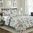 thumbnail image 1 of Leslie- 3pc Reversible Quilt Set Sage  - King Size, 1 of 3