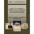 thumbnail image 1 of Leslie B. Fox, Appellant, V. Charles J. Fox. U.S. Supreme Court Transcript of Record with Supporting Pleadings, 1 of 1