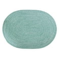 thumbnail image 1 of Leslie Country Light Green & White Area Rug Oval 2' x 3' Oval, 1 of 5