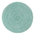 thumbnail image 1 of Leslie Country Light Green & White Area Rug Round 5' x 5' Round, 1 of 5