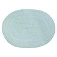 thumbnail image 1 of Leslie Country Turquoise & White Area Rug Half Circle 20" x 40" Half Circle, 1 of 5