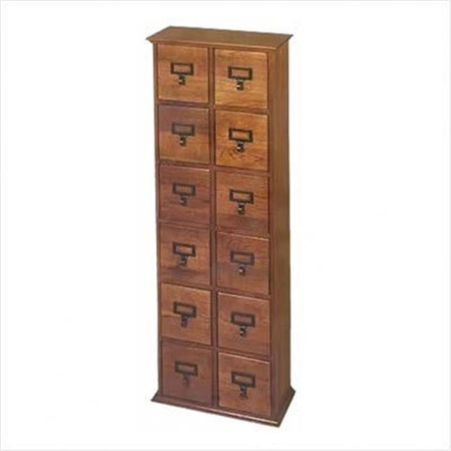 Leslie Dame CD-144 Library style CD cabinet- Oak - Walmart.com