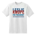 thumbnail image 1 of Leslie Knope for President Funny Tee Mens Graphic T Shirts White,L, 1 of 1