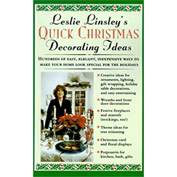 Pre-Owned Leslie Linsley's Quick Christmas Decorating Ideas (Paperback) 0312146434 9780312146436