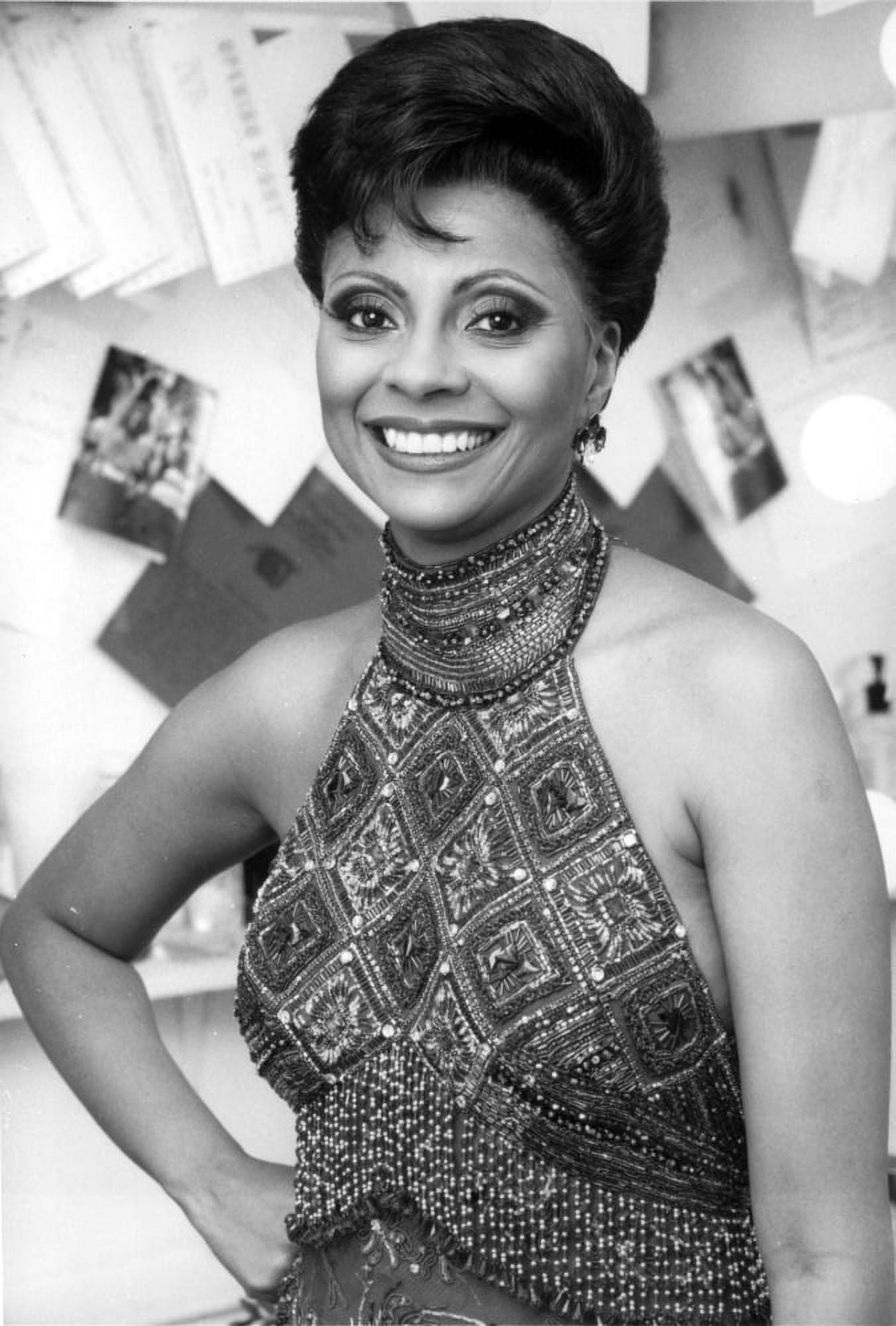 Leslie Uggams posed in Portrait with Elegant Dress Photo Print (24 x 30