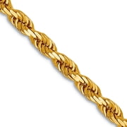 Leslies 14K 2.75mm Diamond-Cut Lightweight Rope Chain