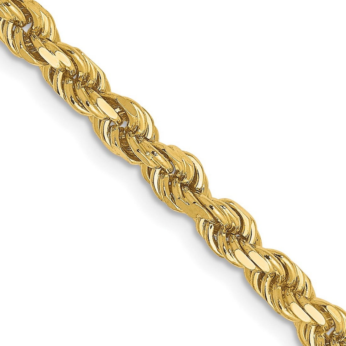 Leslie's 14K 3.5mm Diamond-Cut Rope Chain - Walmart.com