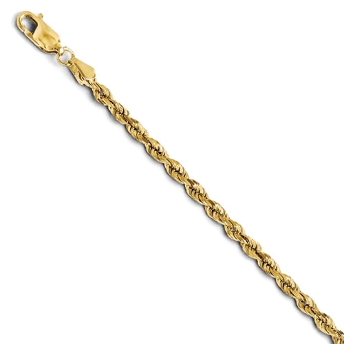 Leslie's 14K 3mm Diamond-Cut Rope Chain