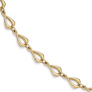 Leslies 14K Polished 6.0mm Fancy Link 7. 5 inch Bracelet