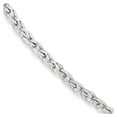 thumbnail image 1 of Leslie's Real 10kt White Gold Polished Link Bracelet; 7.5 inch; Lobster (Fancy) Clasp; for Adults and Teens; for Women and Men, 1 of 3