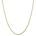 thumbnail image 1 of Leslie's Real 10kt Yellow Gold 2mm Diamond-Cut Rope Chain; 20 inch; Lobster Clasp; for Adults and Teens; for Women and Men, 1 of 5