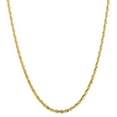 thumbnail image 1 of Leslie's Real 10kt Yellow Gold 3.5mm Diamond-Cut Lightweight Rope Chain; 22 inch; for Adults and Teens; for Women and Men, 1 of 1