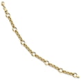thumbnail image 1 of Leslie's Real 10kt Yellow Gold Polished Diamond Cut Bracelet; 7.5 inch; Lobster (Fancy) Clasp; for Adults and Teens, 1 of 1