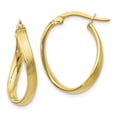 thumbnail image 1 of Leslie's Real 10kt Yellow Gold Polished Hinged Hoop Earrings; for Adults and Teens; for Women and Men, 1 of 1