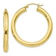 thumbnail image 1 of Leslie's Real 10kt Yellow Gold Polished Lightweight Hoop Earrings; for Adults and Teens; for Women and Men, 1 of 3