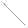 thumbnail image 1 of Leslie's Real 14kt White Gold 1.5mm Spiga (Wheat) Chain; 16 inch; Lobster Clasp; for Adults and Teens; for Women and Men, 1 of 5