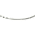 thumbnail image 1 of Leslie's Real 14kt White Gold 4mm Domed Omega Necklace; 16 inch; for Adults and Teens, 1 of 2