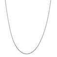 thumbnail image 1 of Leslie's Real 14kt White Gold .8mm Diamond Cut Quadra Wheat Chain; 20 inch; for Adults and Teens; for Women and Men, 1 of 5