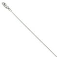 thumbnail image 1 of Leslie's Real 14kt White Gold .8mm Spiga (Wheat) Chain Anklet; 9 inch; Lobster Clasp; for Adults and Teens; for Women and Men, 1 of 4