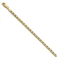 thumbnail image 1 of Leslie's Real 14kt Yellow Gold 3mm Concave Anchor Chain Chain Bracelet; 8 inch; for Adults and Teens; for Women and Men, 1 of 4
