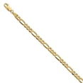 thumbnail image 1 of Leslie's Real 14kt Yellow Gold 4.75mm Flat Figaro Chain Chain Bracelet; 8 inch; for Adults and Teens; for Women and Men, 1 of 4