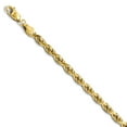thumbnail image 1 of Leslie's Real 14kt Yellow Gold 4mm Diamond-Cut Rope Chain Chain Bracelet; 7 inch; for Adults and Teens; for Women and Men, 1 of 4