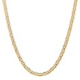 thumbnail image 1 of Leslie's Real 14kt Yellow Gold 6.25mm Concave Anchor Chain; 24 inch; Lobster Clasp; for Adults and Teens; for Women and Men, 1 of 5