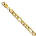 thumbnail image 1 of Leslie's Real 14kt Yellow Gold 7.0mm Flat Figaro Bracelet; 9 inch; Lobster Clasp, 1 of 1