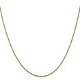 thumbnail image 1 of Leslie's Real 14kt Yellow Gold .8 mm Diamond Cut Princess Square Spiga Chain; for Adults and Teens; for Women and Men, 1 of 5