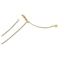 thumbnail image 1 of Leslie's Real 14kt Yellow Gold Adjustable 1mm Wheat Chain; 30 inch; Lobster Clasp; for Adults and Teens; for Women and Men, 1 of 2